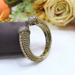 Silver Plated Cuff Bracelet (Luxury Designer Kada Bangle