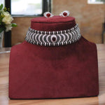 Rajsthani Handcrafted Polki Choker Earrings Set For Women