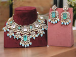 Gorgeous Classic Kundan Polki Choker Earrings Indian Jewelry Set