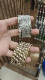 Indian Pearl Bridal Bangle Set For Wedding