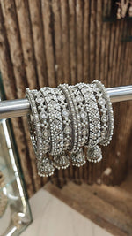 Jaipuri Ethnic Kundan Stone Work Bridal Chura Set For Wedding