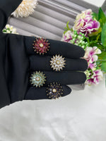 Flower Victorian American Diamond Ring – Elegant Bridal & Party Jewelry