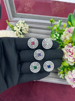 Premium AD Stone Ring – Elegant Designer Statement Jewelry