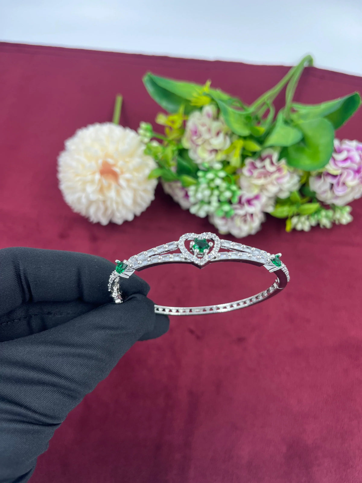 AD Openable Kada – Sparkling Elegance with Modern Charm