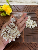 Kundan earrings, Polki Earrings, Kundan Chandbalis, Indian Earrings, Pearl earrings, Pakistani Earrings, Bollywood Earrings, Indian jewelry