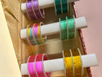 Silver Stone Jelly Glass Bangles Set –6 Vibrant Colours | 8 Bangles Per Packet | Trendy Fashion Chudi Set for Women & Girl