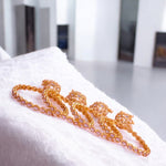 Gold Plated Pearl Beaded Latkan Bangle Set For Wedding