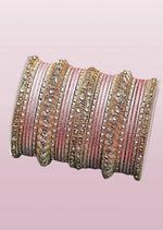 Traditional Kundan Bangle Set with stone work , Wedding bangles, Indian Jewelry - Libasaa