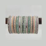 Elegant Pastel Colors Bangles Set, Set of 2 - Libasaa