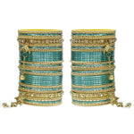 Indian Bangles, Indian Bangle Set, Bridal bangles, Traditional Brass Non Precious Metal Bangle Set For Women & Girls - Libasaa
