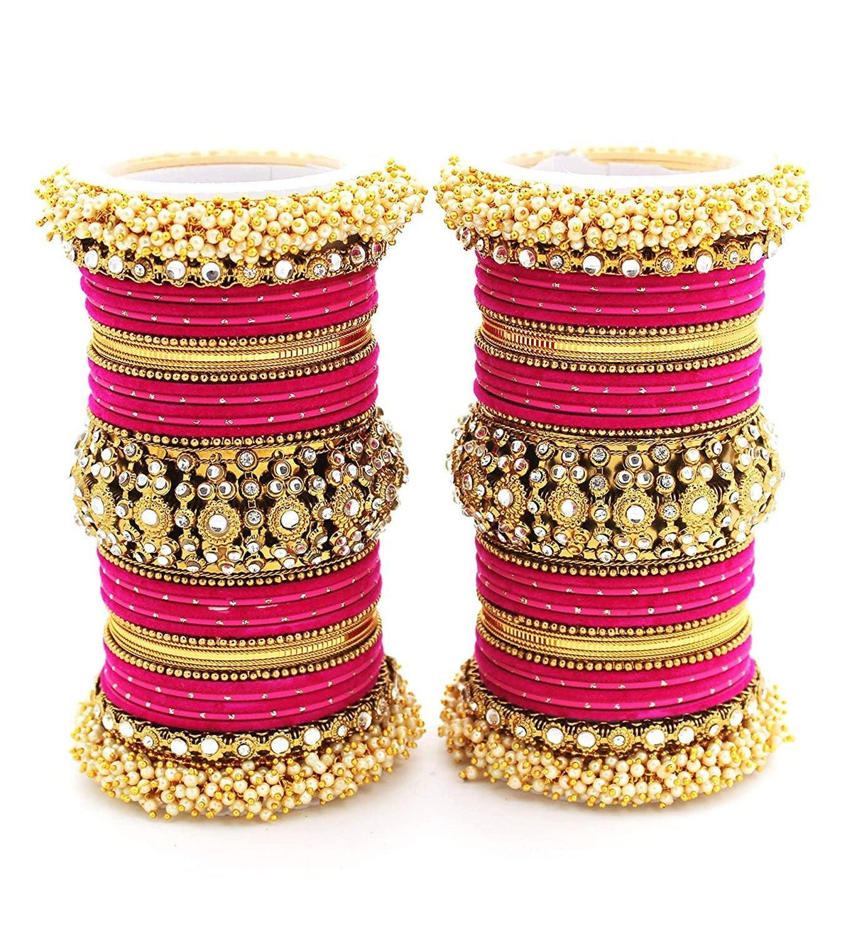 Indian bangle set, Wedding bangles, Indian bangles, Traditional Indian jewelry, Brass Metal and Stone Bridal Bangle Set for Women