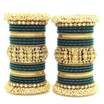 Indian bangle set, Wedding bangles, Indian bangles, Traditional Indian jewelry, Brass Metal and Stone Bridal Bangle Set for Women