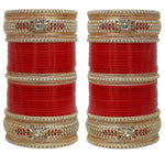 Red Designer Chura Bridal Dulhan Punjabi Choora Fashion Jewellery Chuda Set