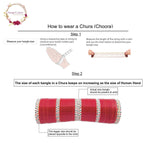 Red Designer Chura Bridal Punjabi Choora Fashion Jewellery Chuda Set
