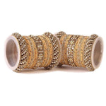 Handmade Indian Bangle Set, Silk Thread Stone Bangle Set 42 Psc, Bridal Bangles, Traditional Bangle Set for Women, Indian Wedding Bangles