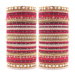 Rich Texture Multicolor Bangle Set with Stone work Kada, Pakistani & Indian bangles, Wedding jewelry, colorful bangles