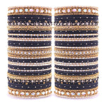 Rich Texture Multicolor Bangle Set with Stone work Kada, Pakistani & Indian bangles, Wedding jewelry, colorful bangles