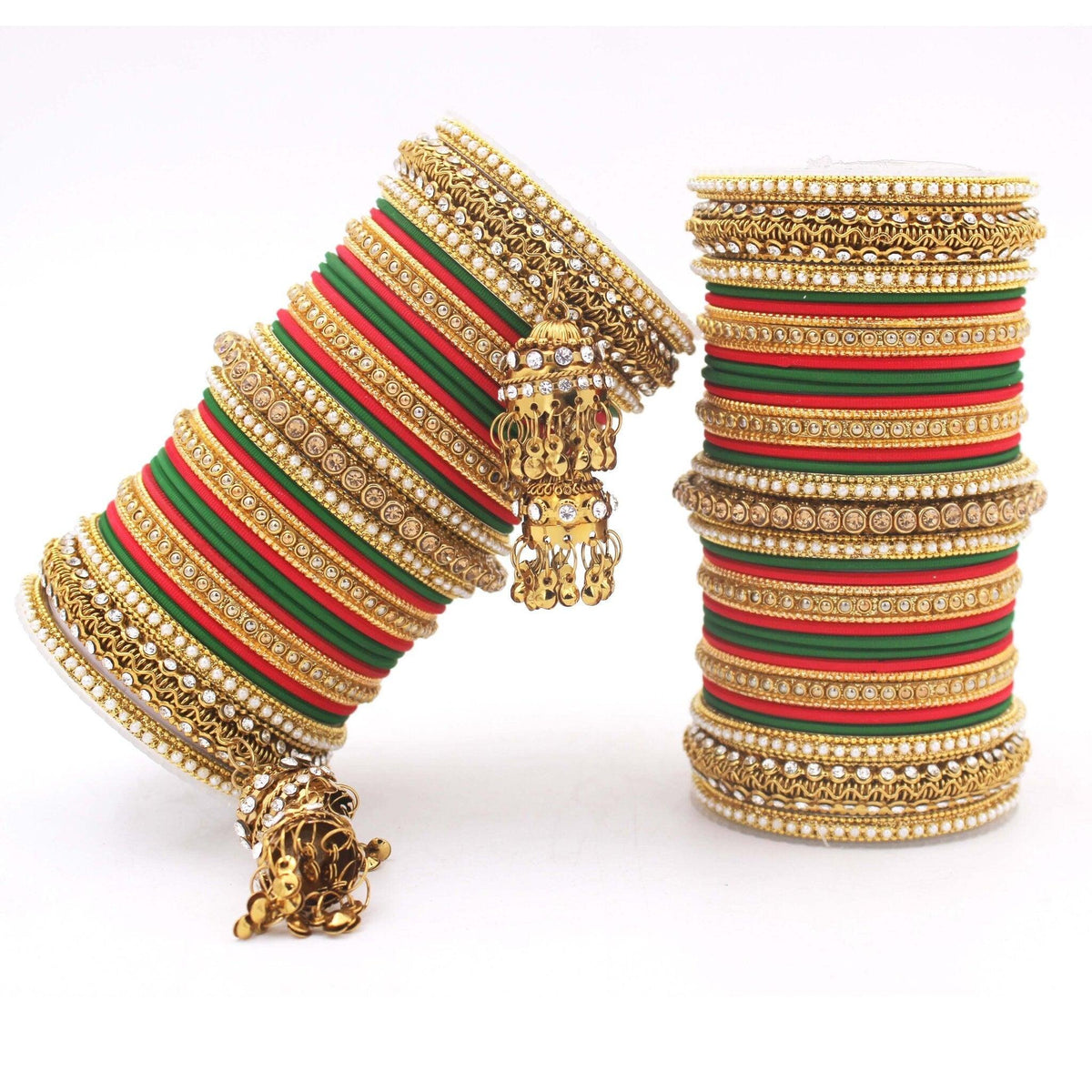 Indian Bangle set, Bridal bangles, Thread Bangles, Traditional Bracelet, Bridal Choora Set Wedding Eid Karwachauth Navratri Bollywood Choora