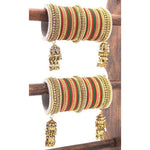 Indian Bangle set, Bridal bangles, Thread Bangles, Traditional Bracelet, Bridal Choora Set Wedding Eid Karwachauth Navratri Bollywood Choora