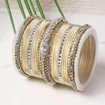 Indian bangle set , Bridal bangles, Metal bangles, Shinning Metal Lac Bangle Set, Traditional Bangle Set for Women, Bollywood Bracelet Set