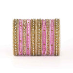 Indian Bangle set , Bridal Bangles, Thread Bangle Set, Stone & Silk Threads Bridal Bangle Set for Women, Indian Bollywood Jewelry for Girls