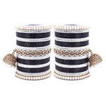 Bollywood Style Polki Kundan Pearl Jhumka Bangles Set Punjabi Pearl bangles Set/Bridal bangles/ wedding jewelry/pakistani set