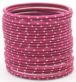 Indian Bangle Set 24 Plain Matte Textured Bangles, Metal Bangles Indian Jewelry / Bangles Bridal Bangles for Women