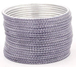 Indian Bangles Set 24 Shining Embossed Pattern Bangles, Indian Jewelry, Bridal Bangles for Women, Indian Bangles, Bollywood Jewelry