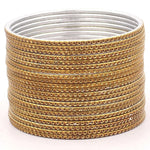 Indian Bangles Set 24 Shining Embossed Pattern Bangles, Indian Jewelry, Bridal Bangles for Women, Indian Bangles, Bollywood Jewelry