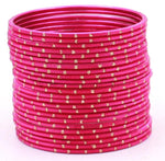 Indian Bangles, 24 Dual tone Golden Glitter Bangle Set, Indian Jewelry, Bridal Bangles, Indian Bangles, Bollywood Jewelry, Chudiyan