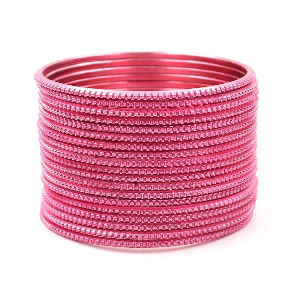 Indian Bangles, 24 Plain Dotted Bangle Set , Indian Jewelry, Bridal Bangles for Women, Indian Bangles, Bollywood Jewelry, Chudiyan