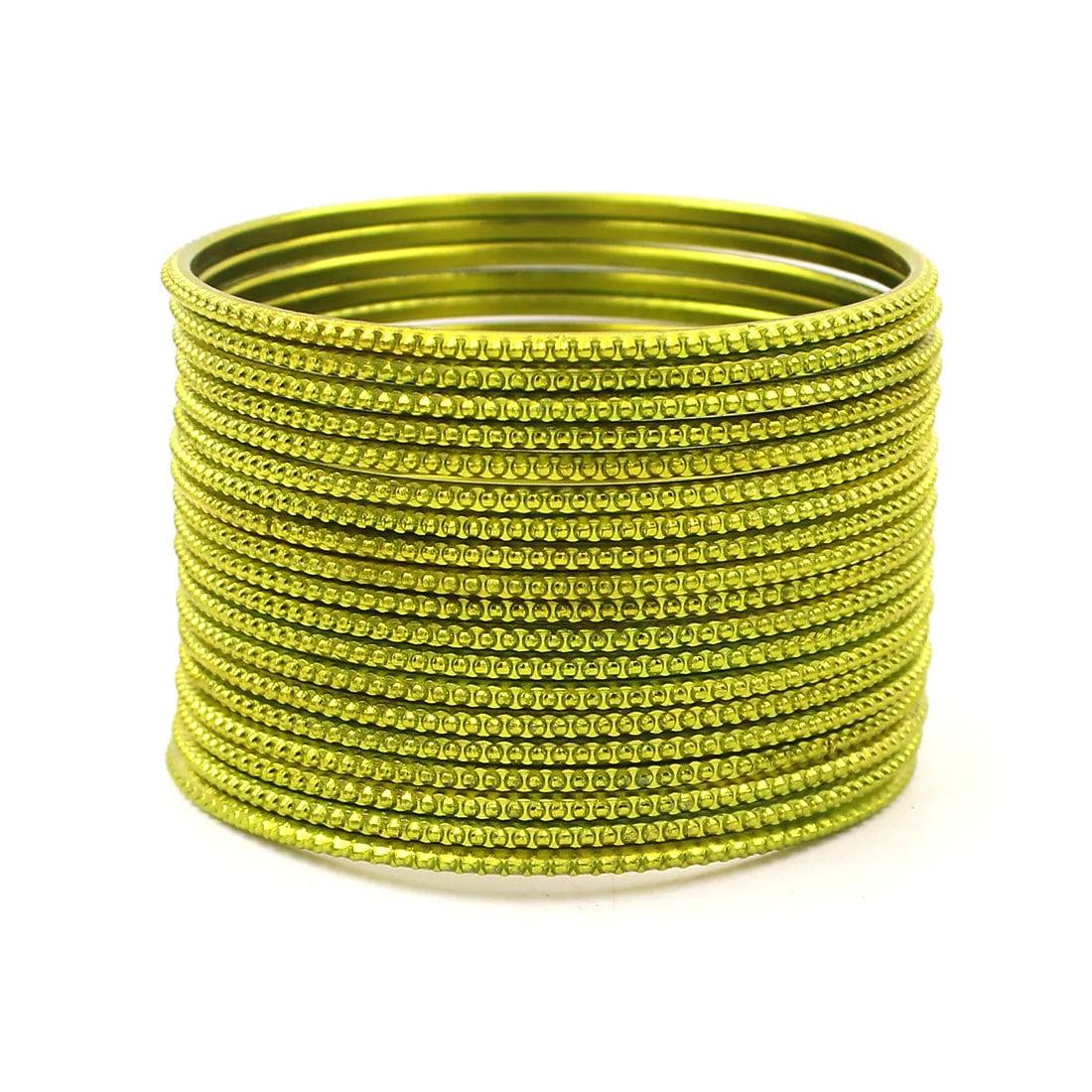 Indian Bangles, 24 Plain Dotted Bangle Set , Indian Jewelry, Bridal Bangles for Women, Indian Bangles, Bollywood Jewelry, Chudiyan