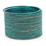 Indian Bangles, 24 Glitter Bangle Set, Indian Jewelry, Bridal Bangles for Women, Indian Bangles, Bollywood Jewelry, Chudiyan