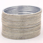 Indian Bangles Set 24 Shining Embossed Pattern Bangles, Indian Jewelry, Bridal Bangles for Women, Indian Bangles, Bollywood Jewelry