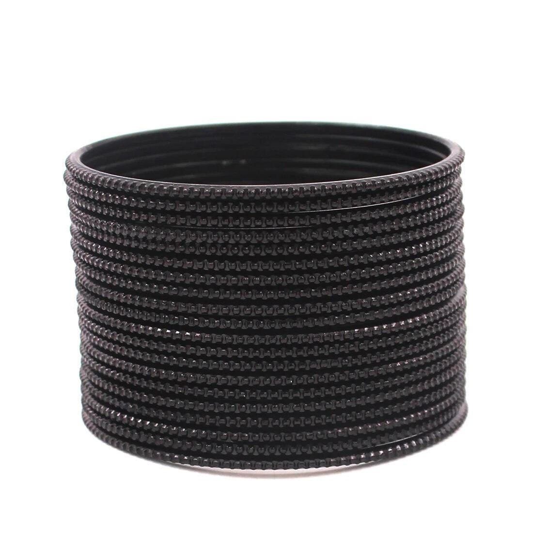 Indian Bangles, 24 Plain Dotted Bangle Set , Indian Jewelry, Bridal Bangles for Women, Indian Bangles, Bollywood Jewelry, Chudiyan