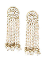 Pearl Earrings Dangle Pearl Earrings Wedding Pearl Earrings Hoop Fringe Earrings Dangle Jhumka / Long Pearl Danglers handcrafted earring