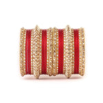 Traditional Kundan Bangle Set with stone work , Wedding bangles, Indian Jewelry