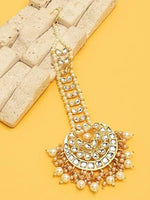 Kundan Pearls Maang tikka, Kundan Tikka, Indian Jewelry, Indian Wedding Jewelry, Pakistani Jewelry, Matha patti Indian forehead jewelry