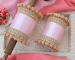 Bridal Chura with Pacheli Rajwadi Kada, Punjabi Chuda Wedding Bangles, Punjabi Choora, Pakistani Choora, Punjabi Chooda