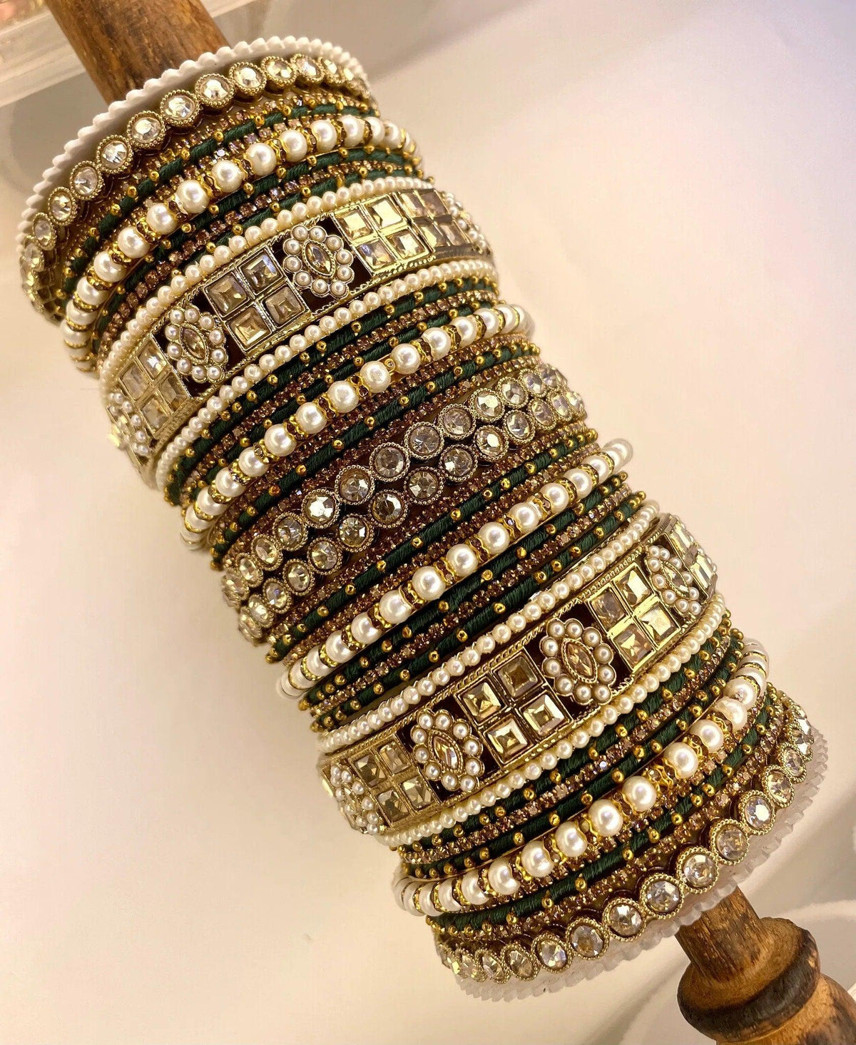 Rich Texture Bangle Set with Silk thread Bangles, Bridal bangles, Bridal Choora Set Wedding Eid Karwachauth Navratri Bollywood Choora