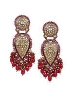 Jhumka earrings pearl kundan, Indian Earrings Gold Plated Traditional Indian Jewelry | Bollywood Jewelry | Gifts for Her