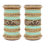 Traditional Punjabi Bridal Red Bangle set with flower mirror kada and pacheli Bangles, Indian Designer Wedding Chura Churi