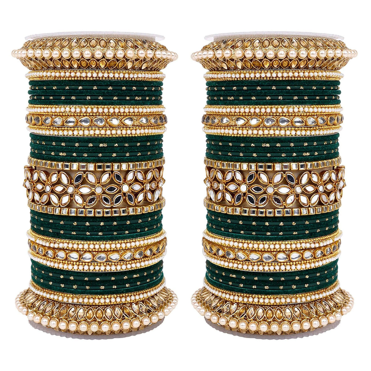 Traditional Punjabi Bridal Red Bangle set with flower mirror kada and pacheli Bangles, Indian Designer Wedding Chura Churi