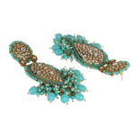 Jhumka earrings pearl kundan, Indian Earrings Gold Plated Traditional Indian Jewelry | Bollywood Jewelry | Gifts for Her