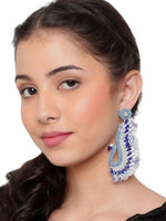 Beautiful Peacock Shape Handmade Kundan Earring, Long Earring For Women Indian handmade Jhumka Gift For Her