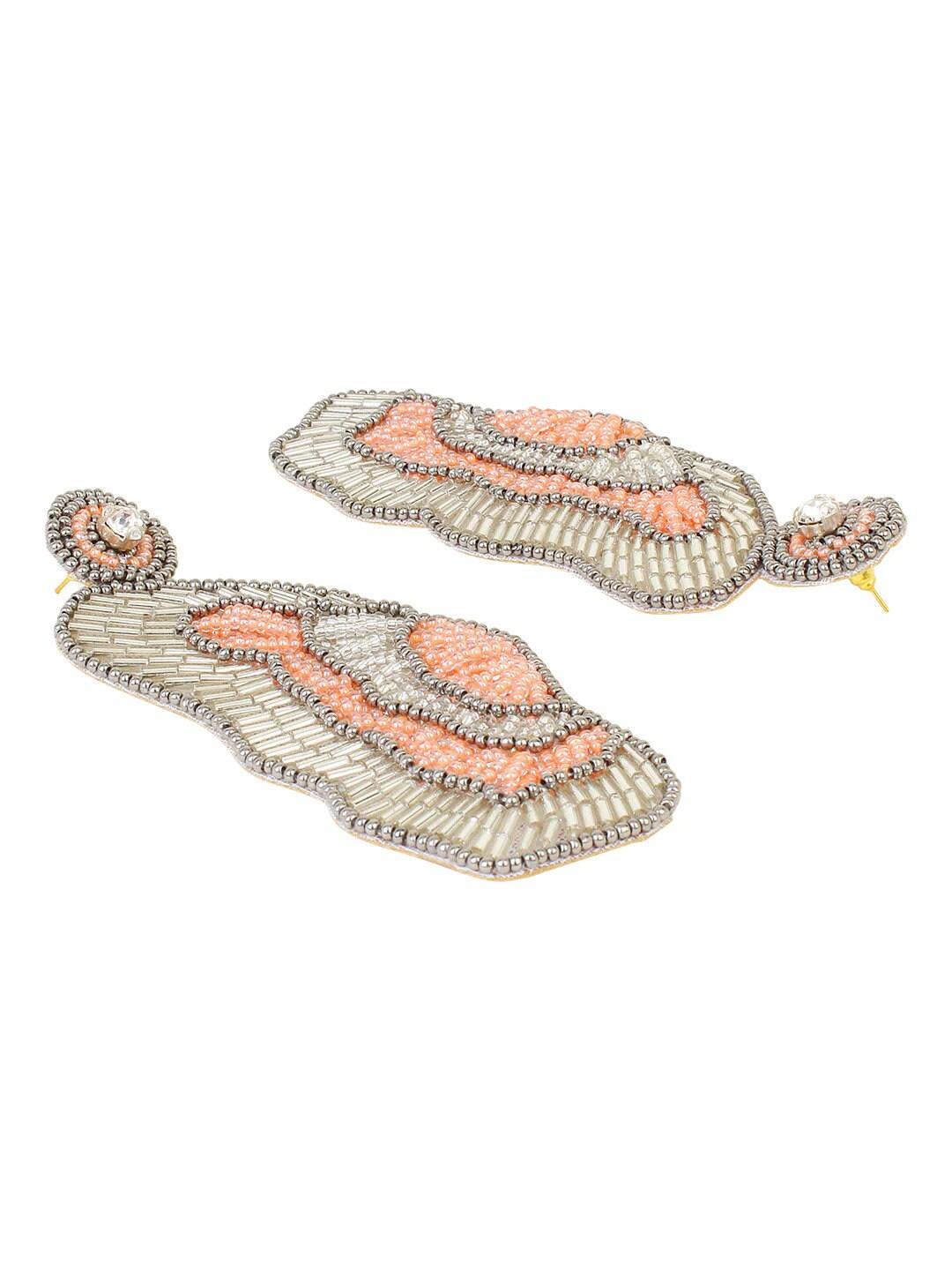 Handmade Rose Shaped Earrings, Long Earrings, Long Earring For Women Indian handmade Jhumka Gift For Her