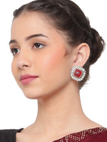 Polki Kundan Stud Earring, For Her | Earrings | Studs | Cubic Zirconia