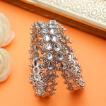 Kundan Indian Bridal Kadas, Pearl Wedding Jewelry, Statement Jewelry, Wedding Bangles, Pearl Bangles, Silver gold kadas