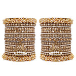 Antique Golden Stone pearl Indian Asian bangles with jhumki, Wedding bangles, Indian jewelry, Bridal bangles, jhumki bangle bracelet