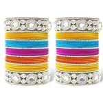 Bollywood Silver Kundan Bangle Set, Bridal bangles, Statement bangles, Indian Wedding, Indian Bangles, Bangles Set